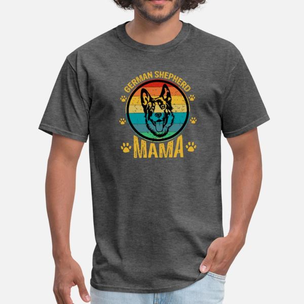 

retro german shepherd mama cute puppy dog mama t shirt men character tee shirt s-xxxl outfit interesting new style spring pattern shirt
