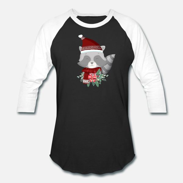 

с рождеством енот футболка мужчины designs с коротким рукавом экипаж шеи отдых graphic мода весна осень обычная рубашка