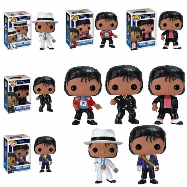 

michael jackson action figure anime figure dolls beat it billie jean bad vinyl collection model kids toys boy birthday gift