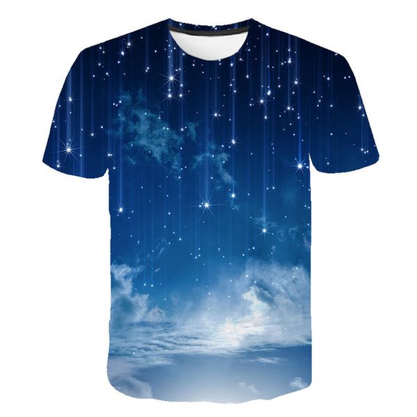 

magic stars galaxy male 3d print shirts hentai kawaii graphic men clothing