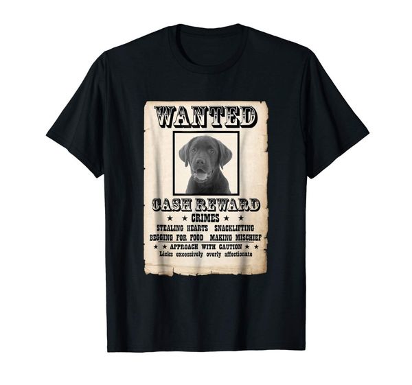 

t shirts fashion 2019 lab labrador retriever wanted poster shirt t shirt