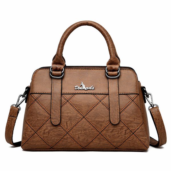 

korean fashion tote bags handbags for women 2020 luxury designer leather crossbody bags for middle-aged woman vintage shoulder bag handbag