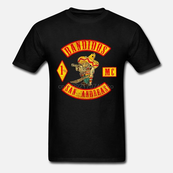

mens bandidos mc 2 sides fashion tee cool t shirt cotton