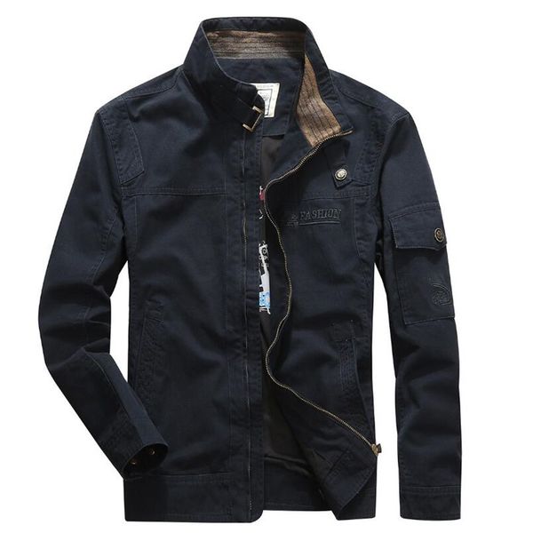 

2020 осени случайных бренд 100% хлопок армии зеленой куртки люди весна куртка цвета хаки army зеленый синее пальто, Black;brown