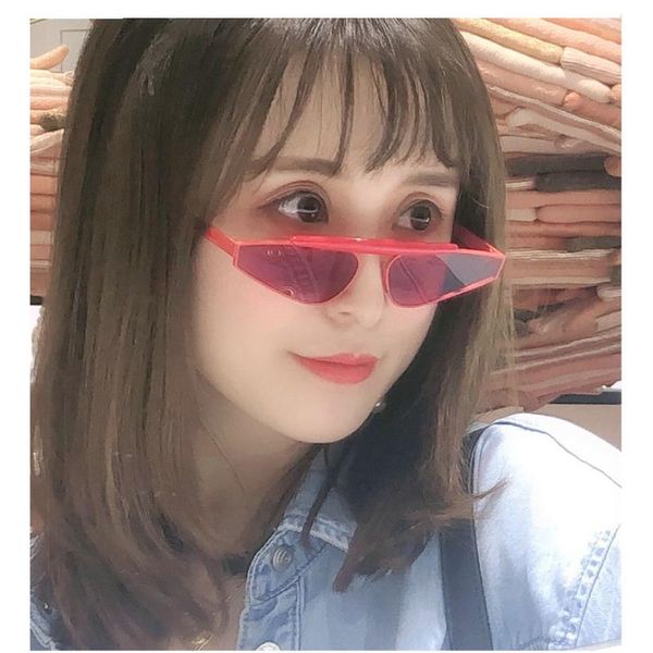

retro shades for women triangle cat sunglasses men brand designer party sun glasses fashion yellow punk sunglasses fml, White;black