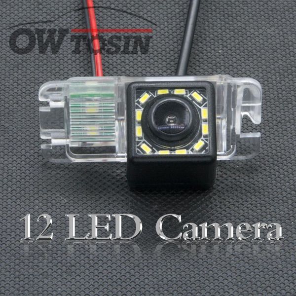 

12 led light car rear view camera for focus 2 mondeo c-max s-max galaxy fiesta kuga ecosport waterproof parking backup