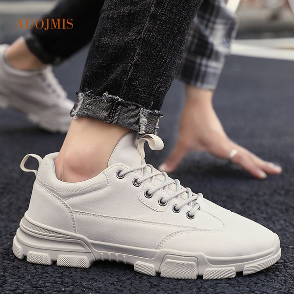

2020 autumn and winter new ins outdoor big shoes tide tooling shoes casual thick bottom walking high to help men's, Black