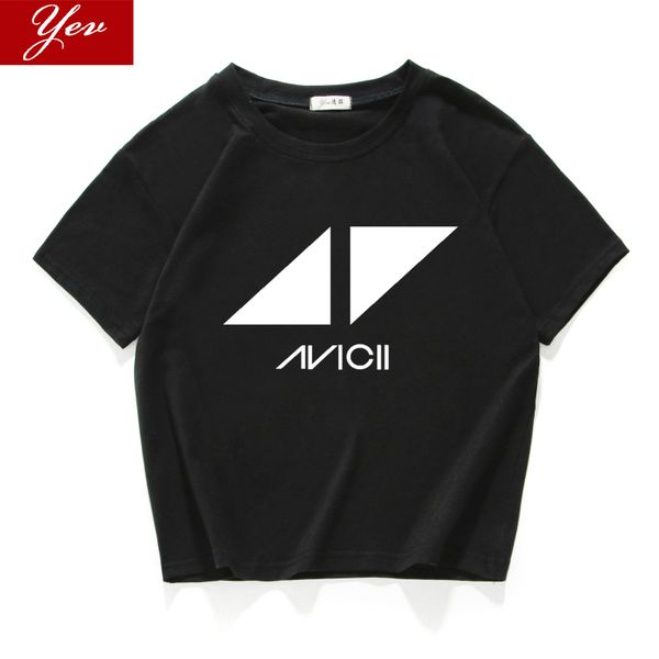 

2019 new dj fans avicii summer women tshirt o-neck hipster cotton short t-shirt women loose crop street wear women clothing