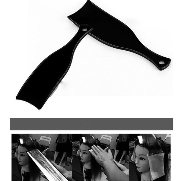 

1pc black professional non toothed extra large wide board hair colouring highlights salon hairdressing tool comb, Silver