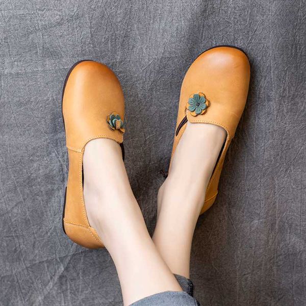 

женщины кожа мокасины цветок flats обувь весна для женщин низкого каблука ретро обуви лодки мягкой натуральной кожи ручной работа квартиры, Black