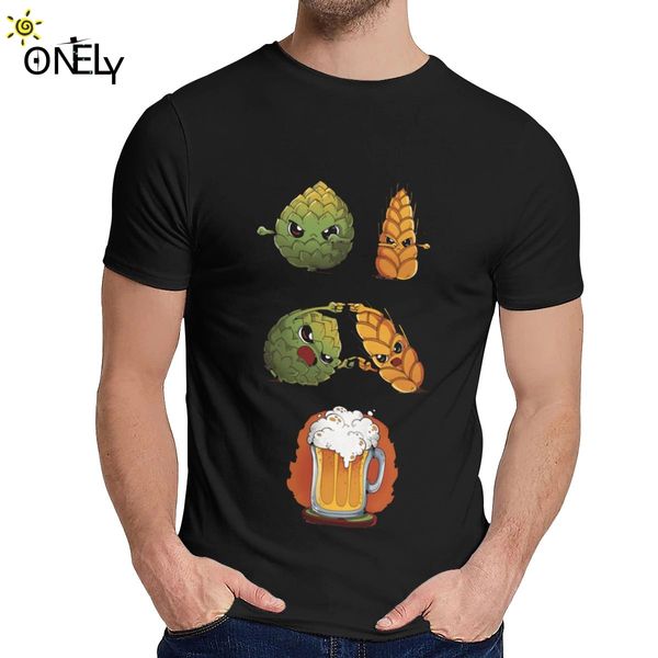 

summer man t shirt beer fusion bar alcohol ale drink good cotton casual classic round neck hip hop la camiseta