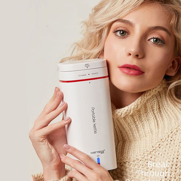 

boiling water kettle portable fast 110v-240v travel outdoor electric kettle water heater insulable boiler 500ml vip link