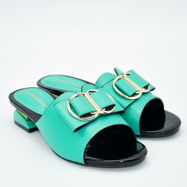 

высокое качество summer square плоские каблуки женщины silppers пряжка металл украшение обувь peep toe женская обувь 37-42 df20807-3, Black