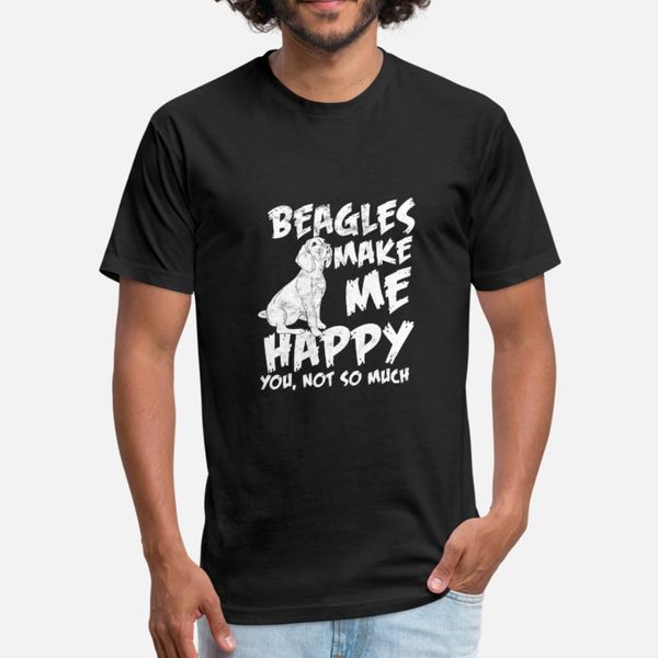 

beagles animal happiness t shirt men create cotton round collar vintage fitness new fashion spring kawaii shirt