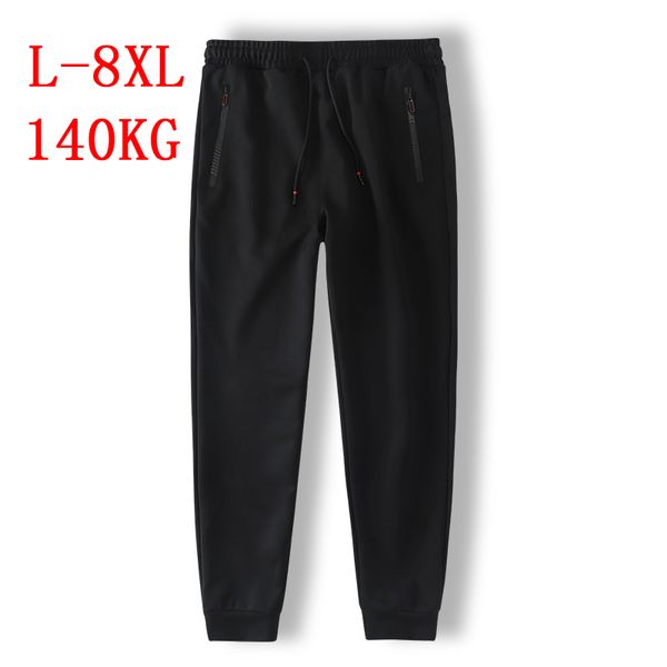 

extra-large size men's sweat pants spring autumn solid black sweatpants men joggers plus size sports pants long trousers loose