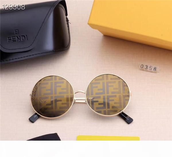 

classic brand designer sunglasses letter f sunglasses men glasses women sun glasses uv400 lens with box, White;black