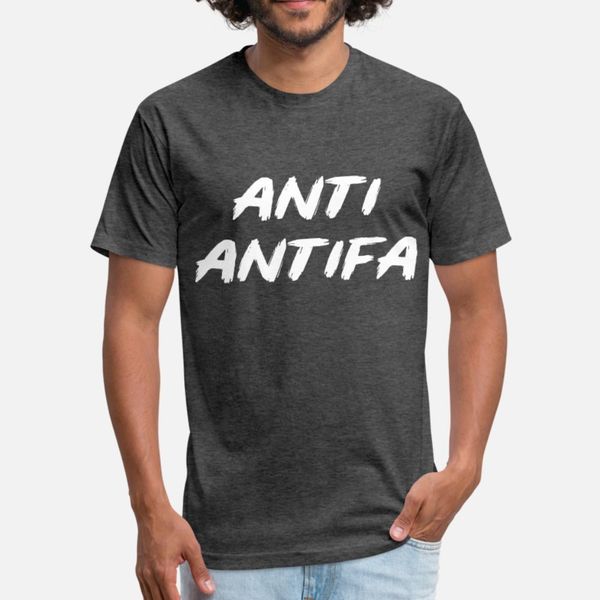 

anti antifa t shirt men printed 100% cotton round neck original graphic casual spring autumn natural shirt