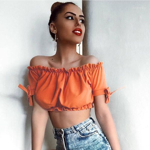 

лучшие моды сплошного цвета отдыха стиль топ самки одежда женская конструктор bow бретелей top sexy выдалбливают crop, White