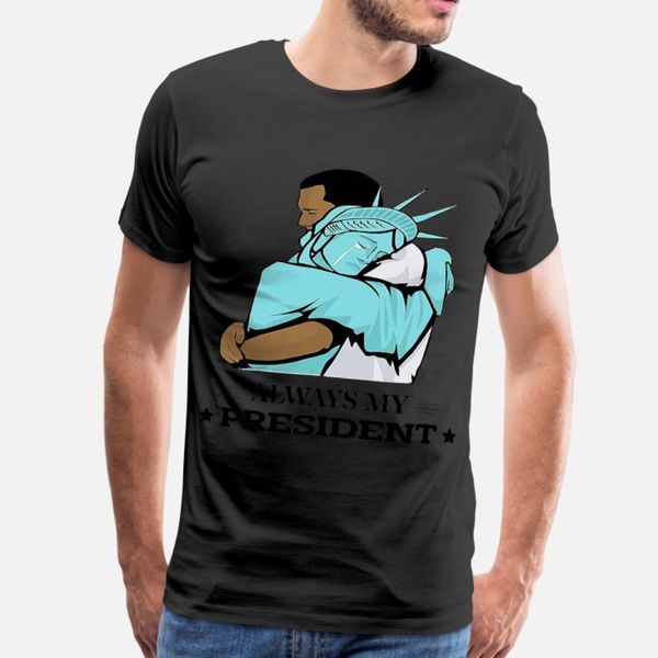 

liberty hug obama always my presiden 1 t shirt men character 100% cotton o neck pattern gift new style summer style leisure shirt