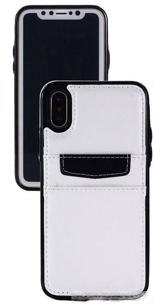 

for iphone x 7 8 plus shockproof retro leather tpu hard back case wallet cover with credit card slots holder for iphone7 6 llfa