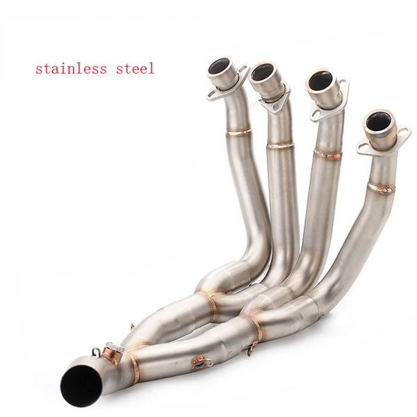 

motorcycle modified exhaust muffler pipe front header pipe escape moto full exhaust for r6 yzf-r6 2006-2020