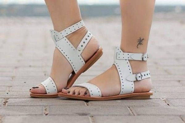 

sandals student new style summer flat peep-toe a- line buckle gladiator sandals large size women's shoes 41-43 yards, Black