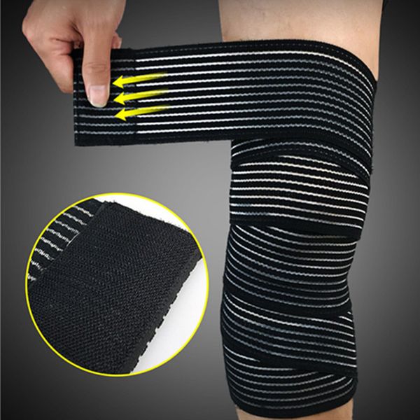 

elbow & knee pads hand support protector elastic wrist thigh calf training anti protection band breathable running ankle brace, Black;gray