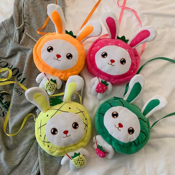 

cute cartoon women's bags velvet female shoulder bag kawaii fashion crossbody messenger bags soft plush purse and handbag