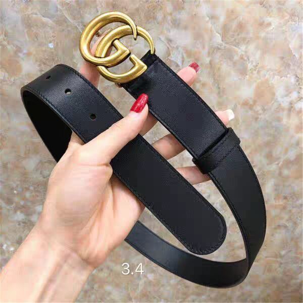 

d2019 belt designer men and women luxury big buckle gu belt. fashion trend party belt. brand belt, Black;brown