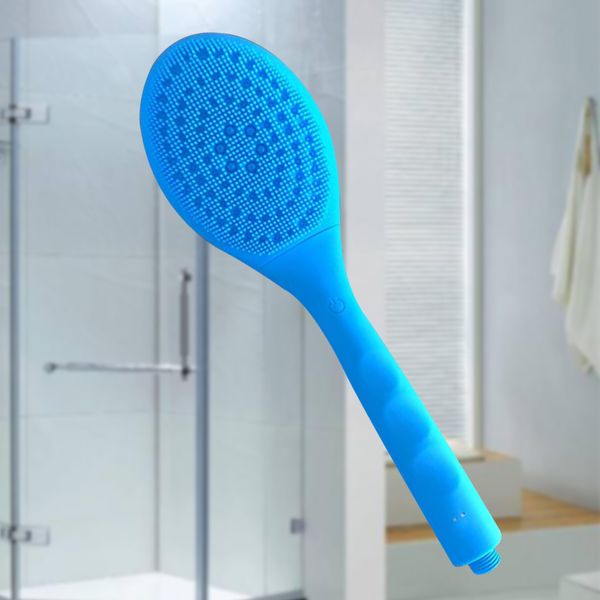 

home silicone handheld cleaning wash massage shower nozzle bath brush electric