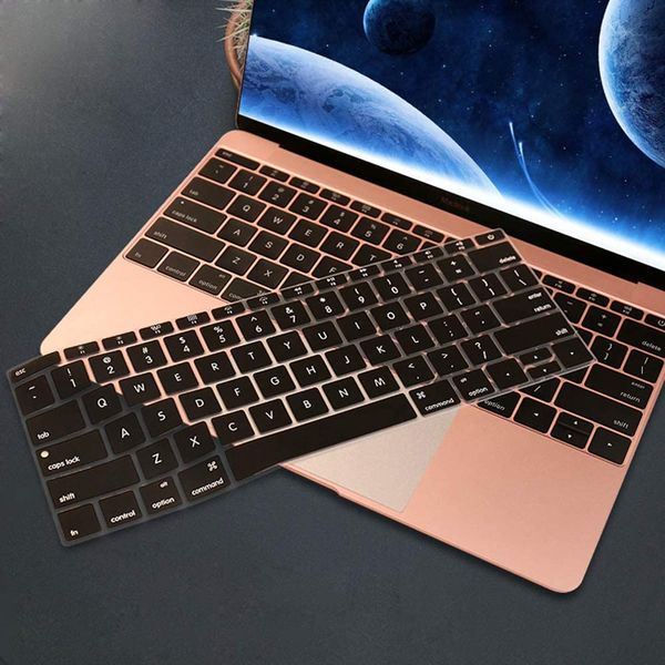 Wasserdichte, staubdichte, schützende Silikon-Tastaturabdeckung für MacBook Air 13 Zoll 2019 2018 Release A1932 mit Retina Display Touch ID