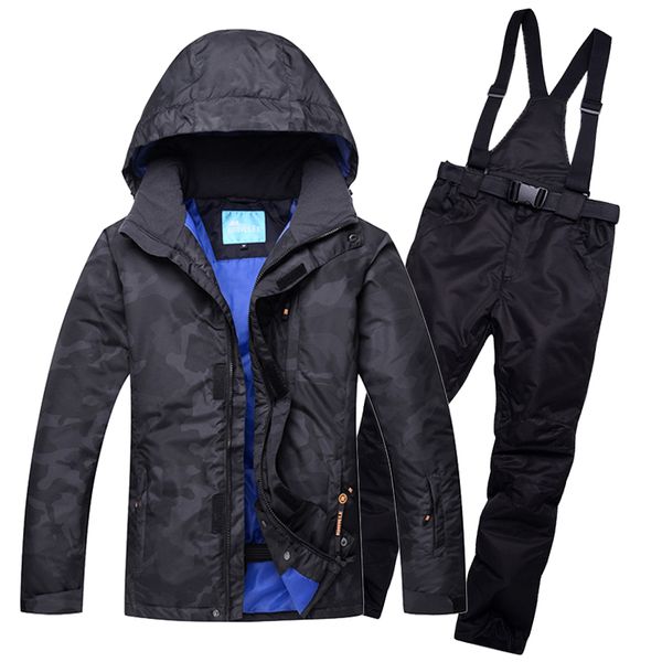 

mens new male men's ski suit ski jacket and pant winter snowboard suit men snowboard coat and trousers winter thick jacket