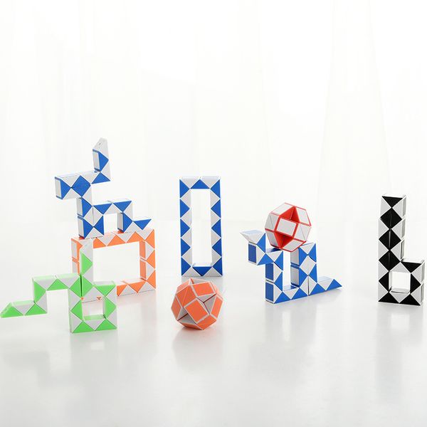 

mini magic cube new snake shape toy game 3d cube puzzle twist puzzle toy gift random intelligence toys supergifts dhl l1591