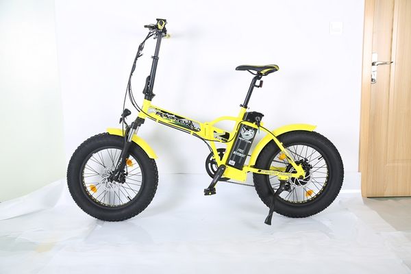 

500w36v lithium battery snow tire folding electric bike, Silver;blue