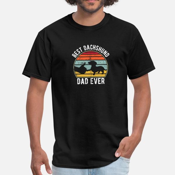 

dachshund dad ever funny fathers day gifts t shirt men fitness cotton euro size s-3xl basic solid fitness casual spring autumn kawaii