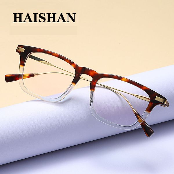 

acetate glasses frame leopard prescription glasses for women fashion myopia spectacle frame tortoise women's eyeglass gm616518, Black