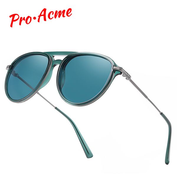 

pro acme vintage pilot sunglasses men polarized luxury design tr90 frame sun glasses fot women glasses for driving 2020 pc1590, White;black