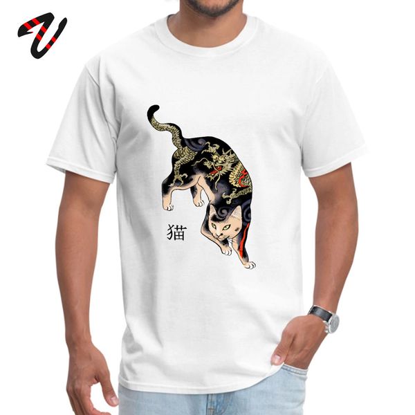 

yakuza cat t-shirt personalized japan style men tshirt 2019 dragon tattoo cat t shirts 100% cotton custom & tees
