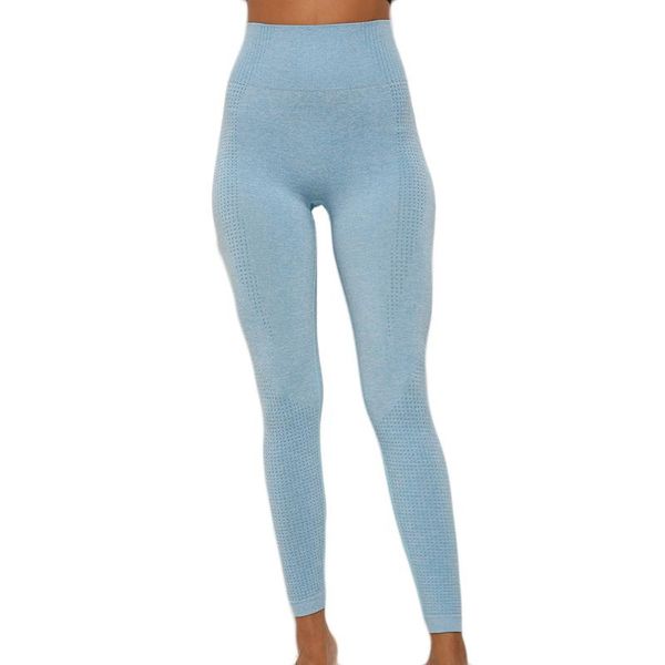 

sagace ladies leggings women energy seamless tummy control yoga pant pure color hip lifting elasticity fitness running yoga pant, White;red