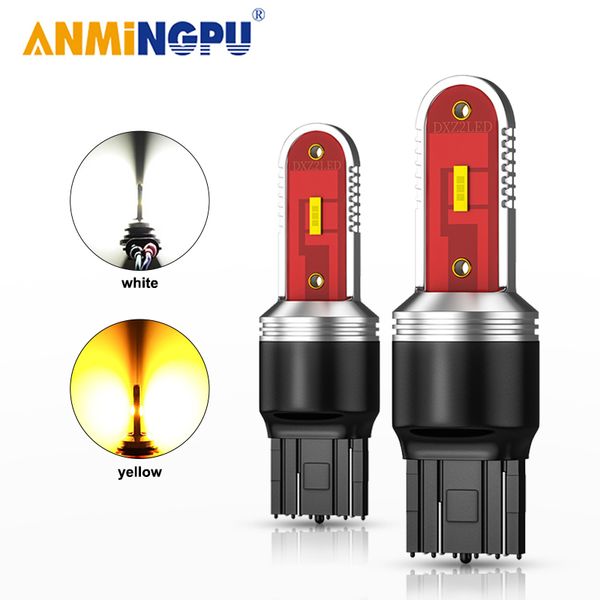 

anmingpu 1x signal lamp led t20 w21w canbus 7440 7443 w21/5w csp 1860smd t25 3157 led p27/7w p27w 3156 drl turn signal lights