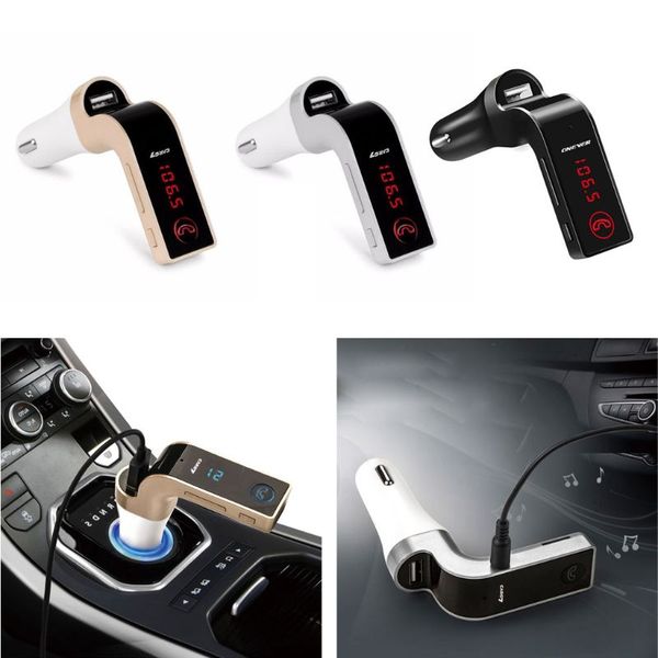 

car fm bluetooth transmitter wireless aux with usb port support wma u disk tf