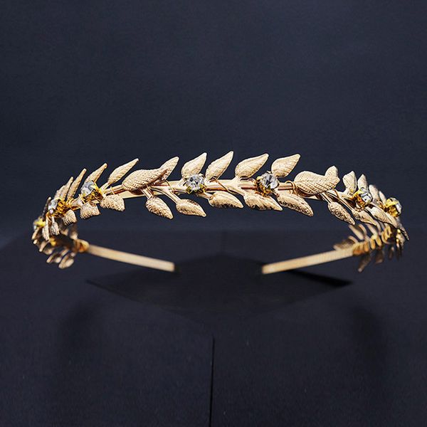 

hair clips & barrettes acrddk vintage alloy women headband gold color leaves shape hairband bride tiara and crown wedding jewelry accrssorie, Golden;silver