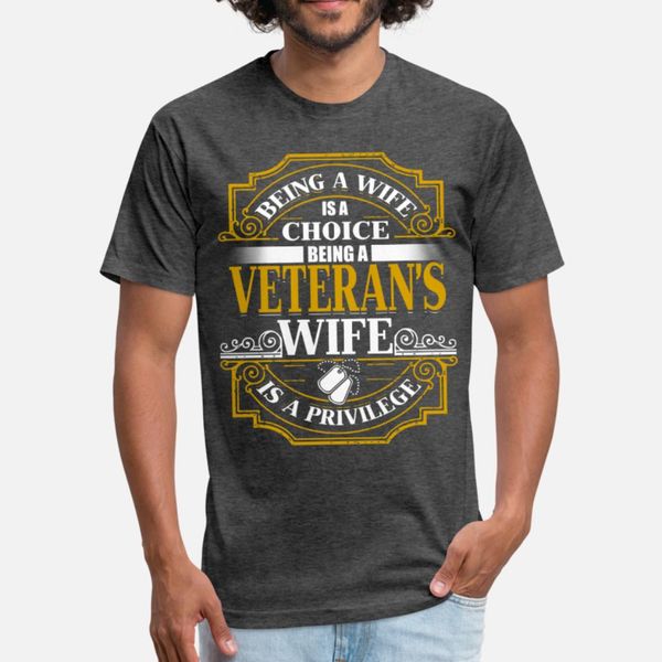 

being a veteran's wife is a privilege t shirt men design cotton euro size s-3xl formal gift fashion spring autumn natural shirt