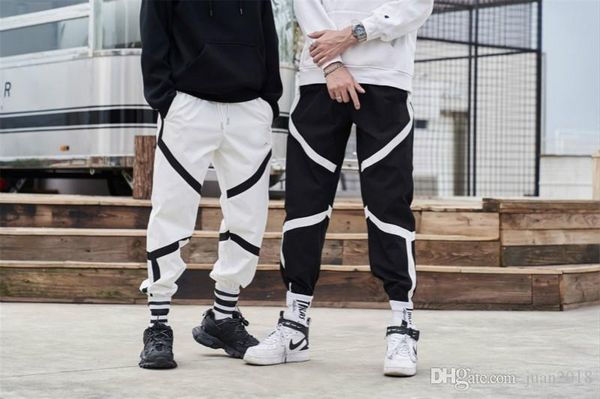 

pants women printed leisure chic couples trousers harajuku womens loose daily setreetwear hip-hop ins retro new ulzzang 1131, Black
