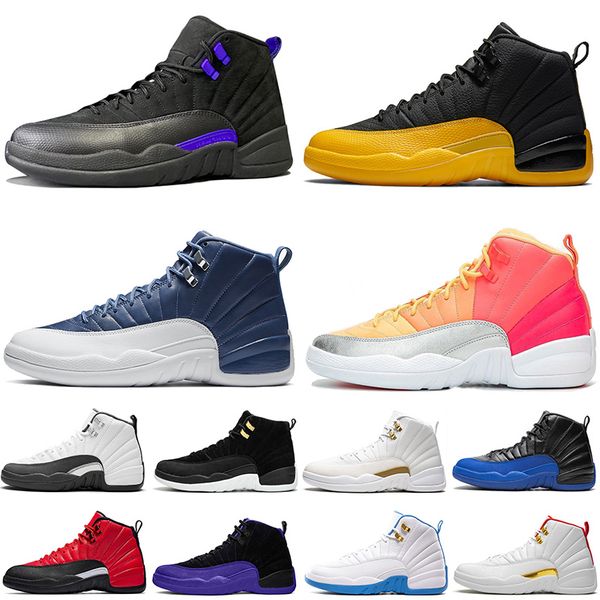 

2020 new arrival dark concord jumpman 12 12s womens mens basketball shoes trainers sports sneakers size us 13