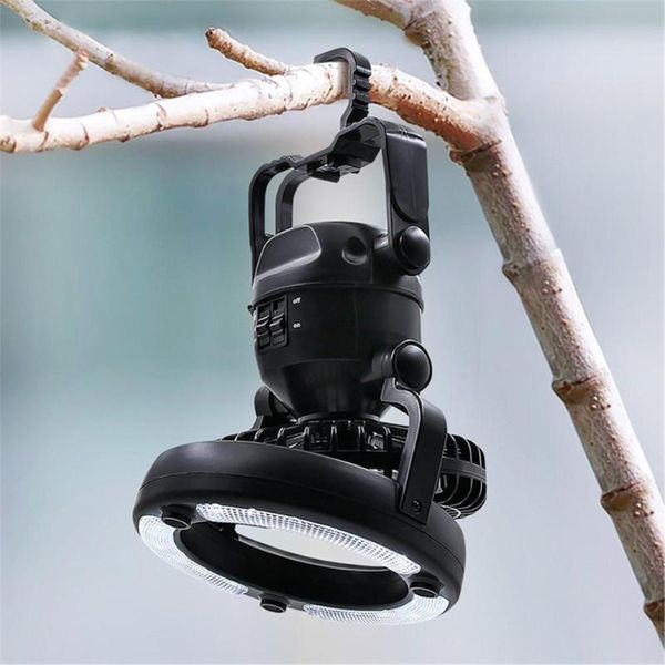 

portable lanterns outdoor tent light 18led camping with fan home emergency lights hook