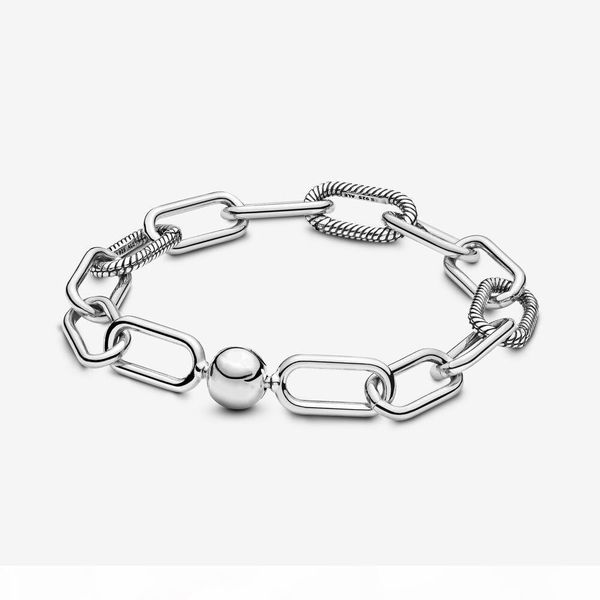 

new arrival link bracelet 925 sterling silver sleek bangle collocate new micro dangle charms fashion bracelet jewelry for women men, Golden;silver