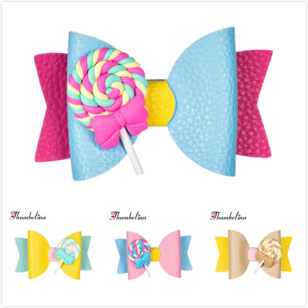 

thumbelina lollipop princess hairgrips glitter bows with dance party bow clip girls hair accessories, Slivery;white