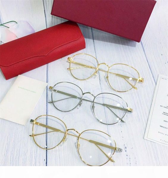 

new men designer frame round shape gold plated retro vintage style ca 0016 outdoor style prescription optical, Black