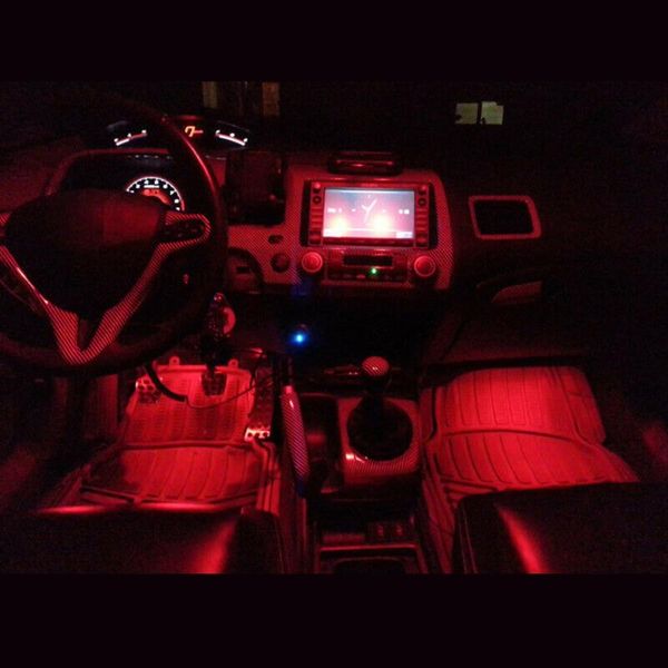 

accessories car lights parts 13x red interior package kit high quality